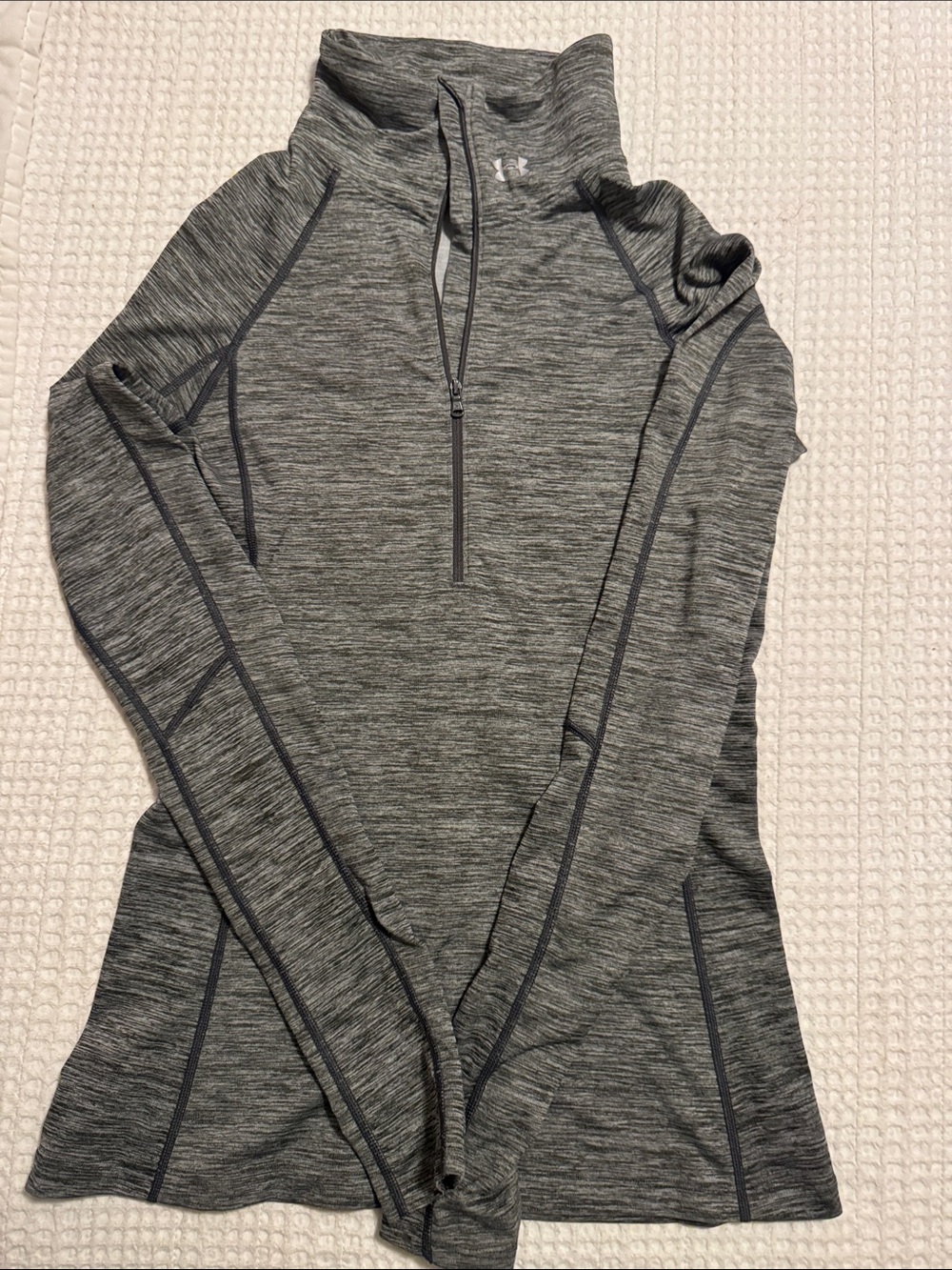 Under Armour Women's Charcoal Heather Quarter-Zip Pullover